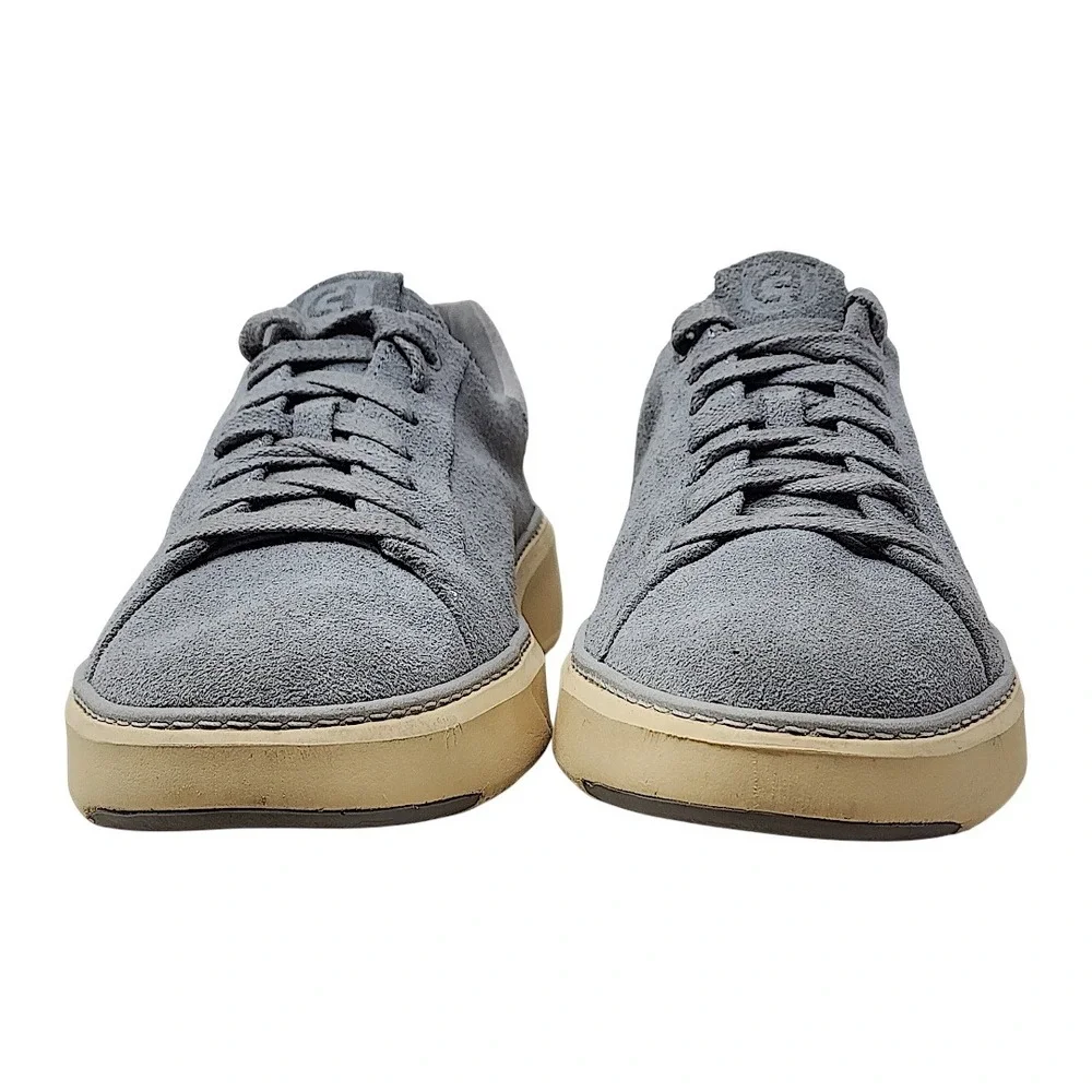 Cole Haan GrandPro 360 Topspin 8W Mens Grey Suede Low Top Sneakers C36116‎ Wide
